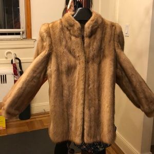 Authentic Tan Mink Coat